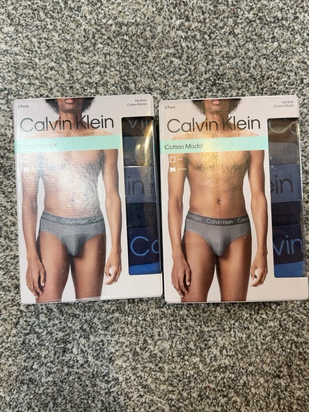 Calvin Klein Men’s Cotton Modal Hip Briefs XL 2 Packs 6 Pairs NEW